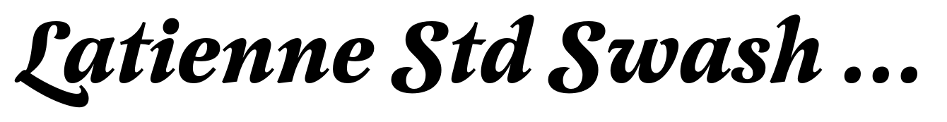Latienne Std Swash Alternative Bold Italic